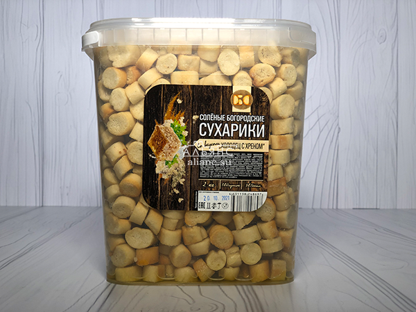 Сухарики с холодцом и хреном в Кургане