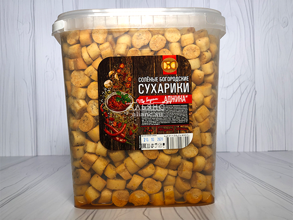 Сухарики с аджикой в Кургане
