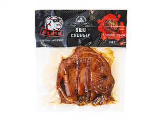 Колбаски МИНИ со вкусом аджики с/к (100 гр): Ухо целое с красным перцем (150 гр.)