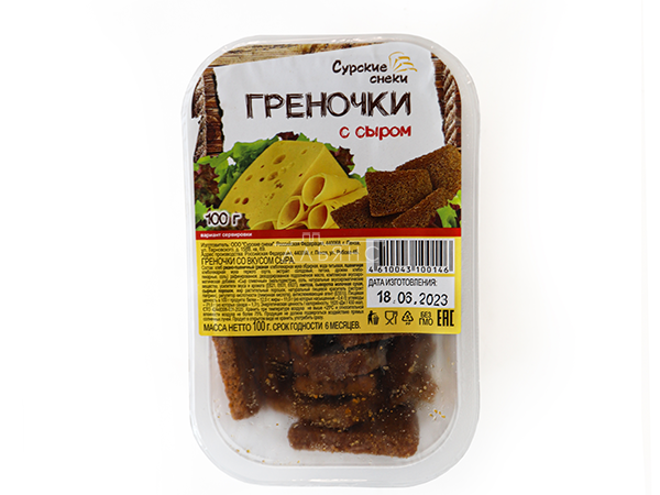 Сурские гренки со вкусом Сыра (100 гр) в Кургане