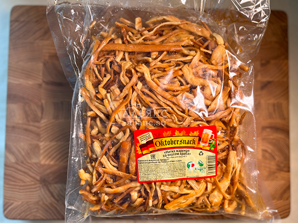 Нитка ЖАРЕНАЯ "Краб" Oktobtersnak 1 кг (сырный продукт) в Кургане