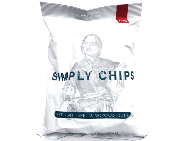 Картофельные чипсы "Simple chips" Морская соль и черный перец 80 гр. в Кургане